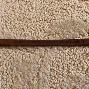 New Parks Project leather wrap leave it better than you found it nature bracelet